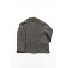 Flared jacket, herringbone wool drap