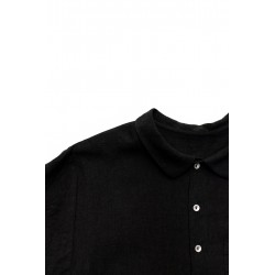 Chemise Homme, lin noir