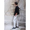 Man shirt, black linen