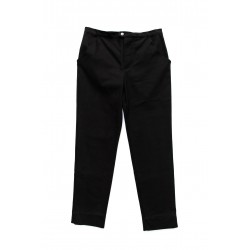 Man trousers, black denim