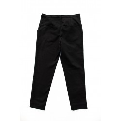 Man trousers, black denim