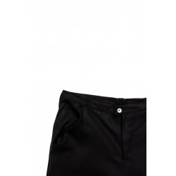 Man trousers, black flannel