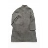 Flared coat, herringbone wool drap