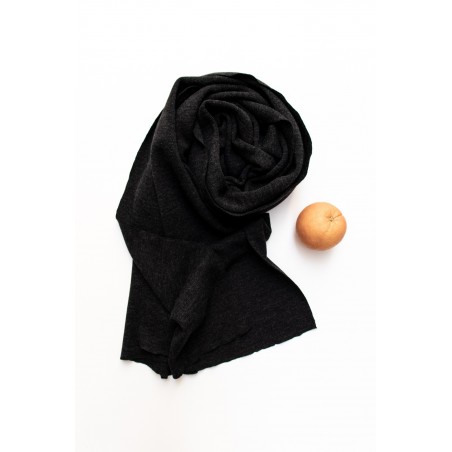 scarf, dark grey heavy jersey