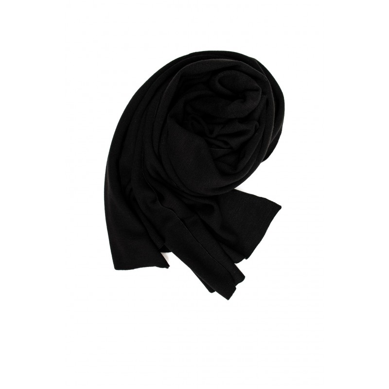 scarf, black heavy jersey