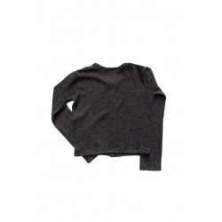 Cardigan, dark grey heavy jersey