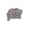 Short cardigan, light grey heavy jersey