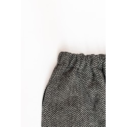 Classic trousers, herringbone wool drap