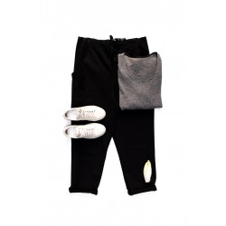 Pockets trousers, black denim