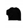 Flared sweater, black heavy jersey