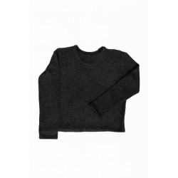 Pull mixte, jersey épais gris sombre