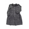 Shirt-dress, grey heavy linen