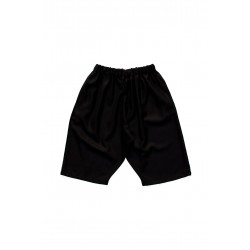 Short mixte, flanelle noire