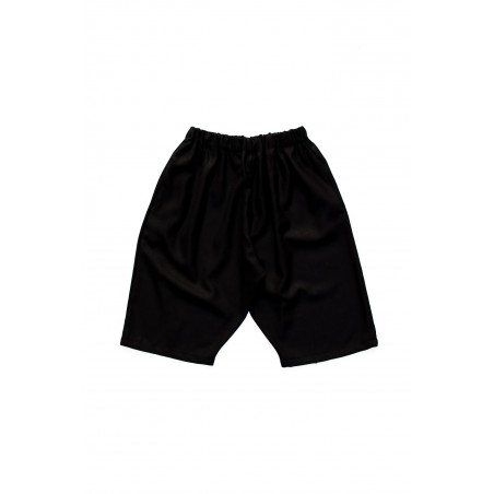 Short mixte, flanelle noire