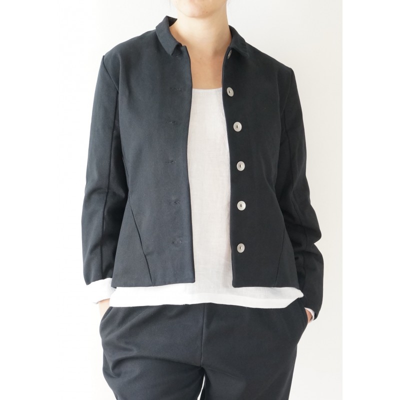 Veste tailleur, jean noir