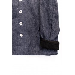 Tailor jacket, blue recycled denim