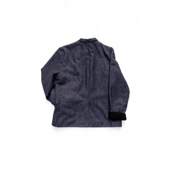 Tailor jacket, blue recycled denim