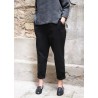 Woman trousers, black denim