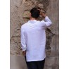 Unisex shirt, white linen