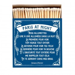 Square matchbox "Paris at night"