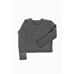 Pull mixte, maille gris clair