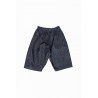 Unisex short, blue recycled denim