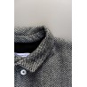 Man jacket, herringbone wool drap