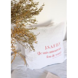 Pillow cases "JSAFDV" red