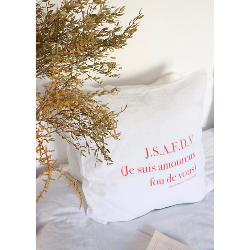 Pillow cases "JSAFDV" red