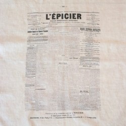 Torchon "L'épicier" naturel