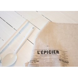 Torchon "L'épicier" naturel