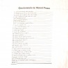 Dish towel "Questionnaire de Marcel Proust" white