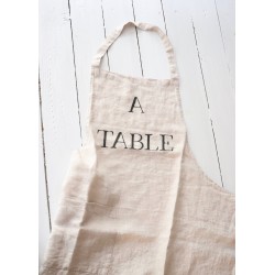 Apron "A Table" natural