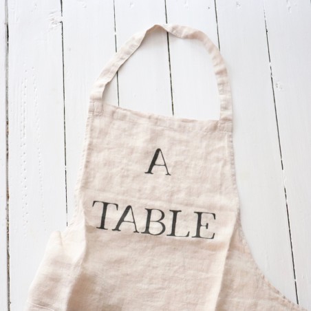 Apron "A Table" natural