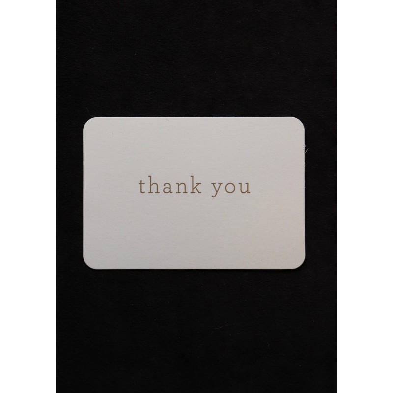 Mini card + enveloppe "Thank you"