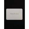 Mini card + enveloppe "Thank you"