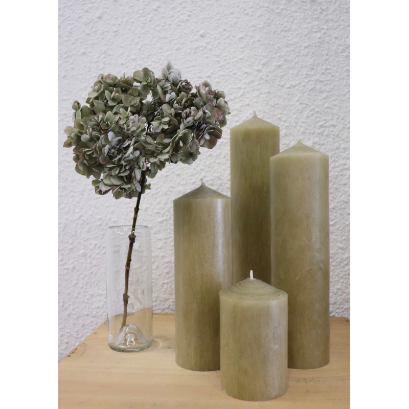 Pillar candle, "linen"