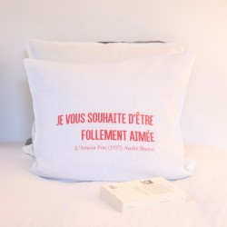 Pillow cases "L'amour Fou" red