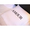 Pillow cases  "Amour" black