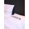 Pillow cases  "Amour" black