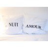 Pillow cases  "La NUIT" black