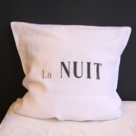 Pillow cases  "La NUIT" black