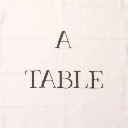 Serviette de table "A Table" blanche