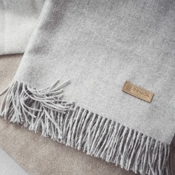 Light grey baby alpaga blanket