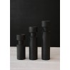 Wooden Cylindrical black candlestick