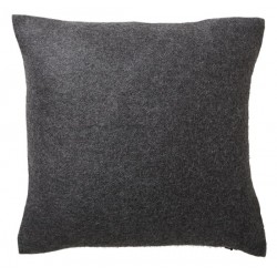 Coussin en alpaga gris sombre