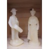 Papyrus wax woman figurine