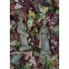 Linen wax woman figurine