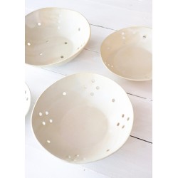 Natural ceramic holes cup