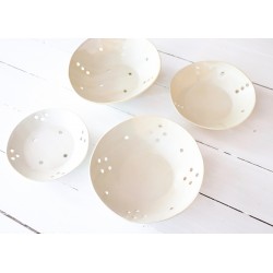 Natural ceramic holes cup